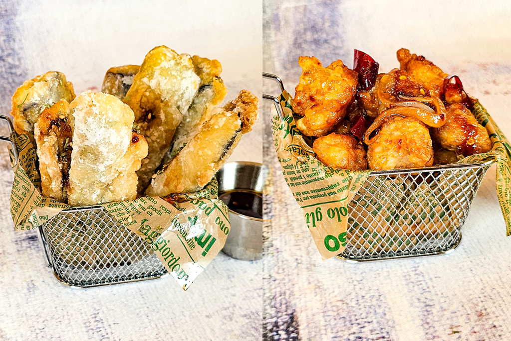 Fried Egg plant Korean food